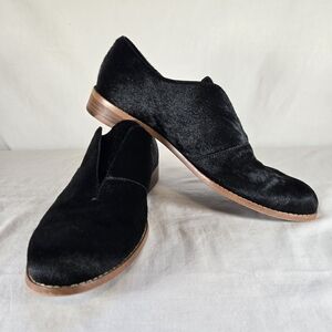 1. State Fiore Cow Hair Loafer Flat Slip On Womens 8.5M Black Western